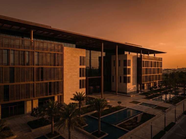 Modern Gulf civic government building