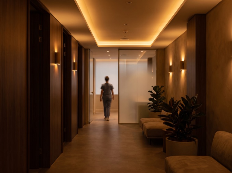 Modern private healthcare clinic