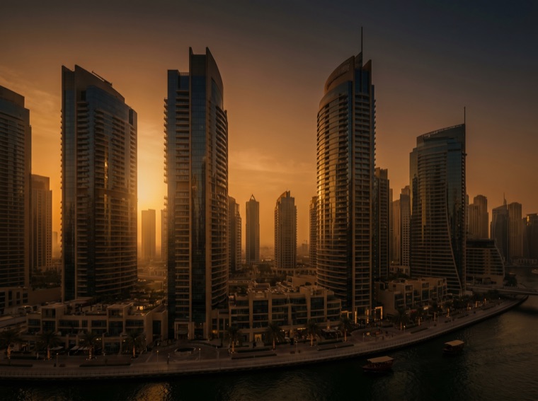 Dubai luxury real estate skyline