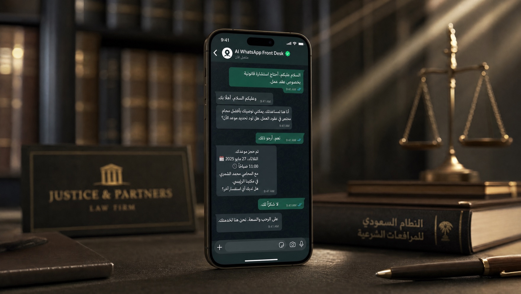 Law firm AI Front Desk
